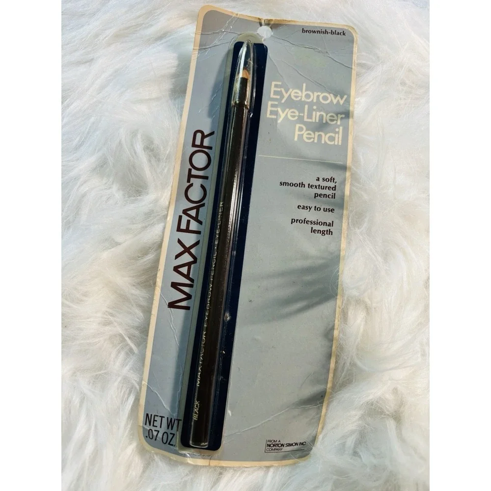 Max Factor Vintage 80s Eyebrow & eyeliner pencil Nos Discontinued Brown Black